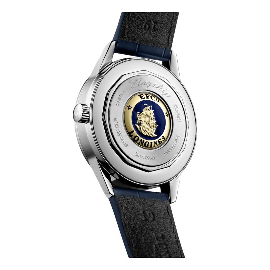 Luxury Flagship Heritage Moonphase Watch with Sunray Blue Dial - Perfect for Formal Events & Business Occasions