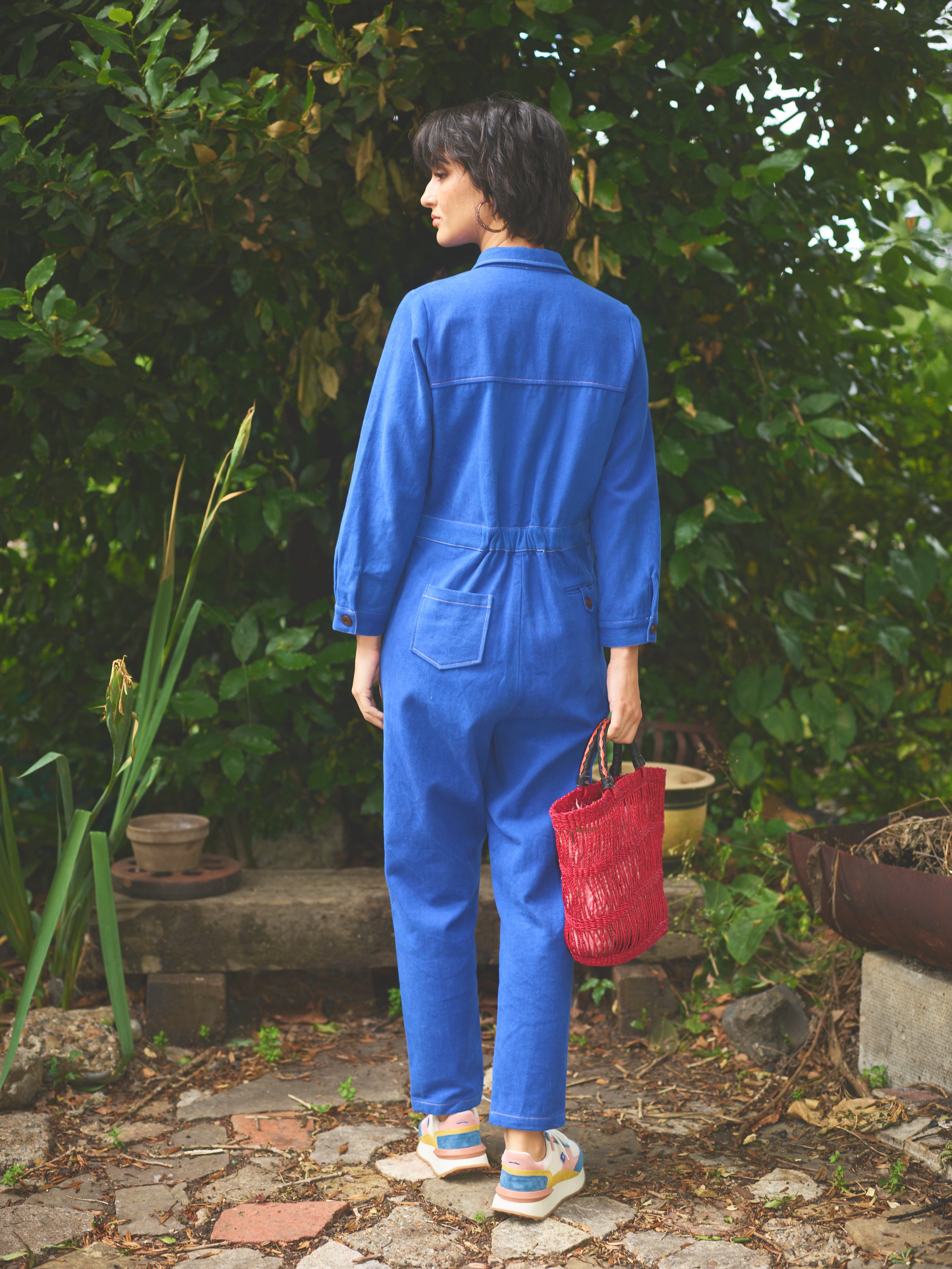 Lowie Cotton Drill Cobalt Blue Boilersuit - Durable Workwear Jumpsuit for Men & Women - Perfect for Construction, Farming & DIY Projects