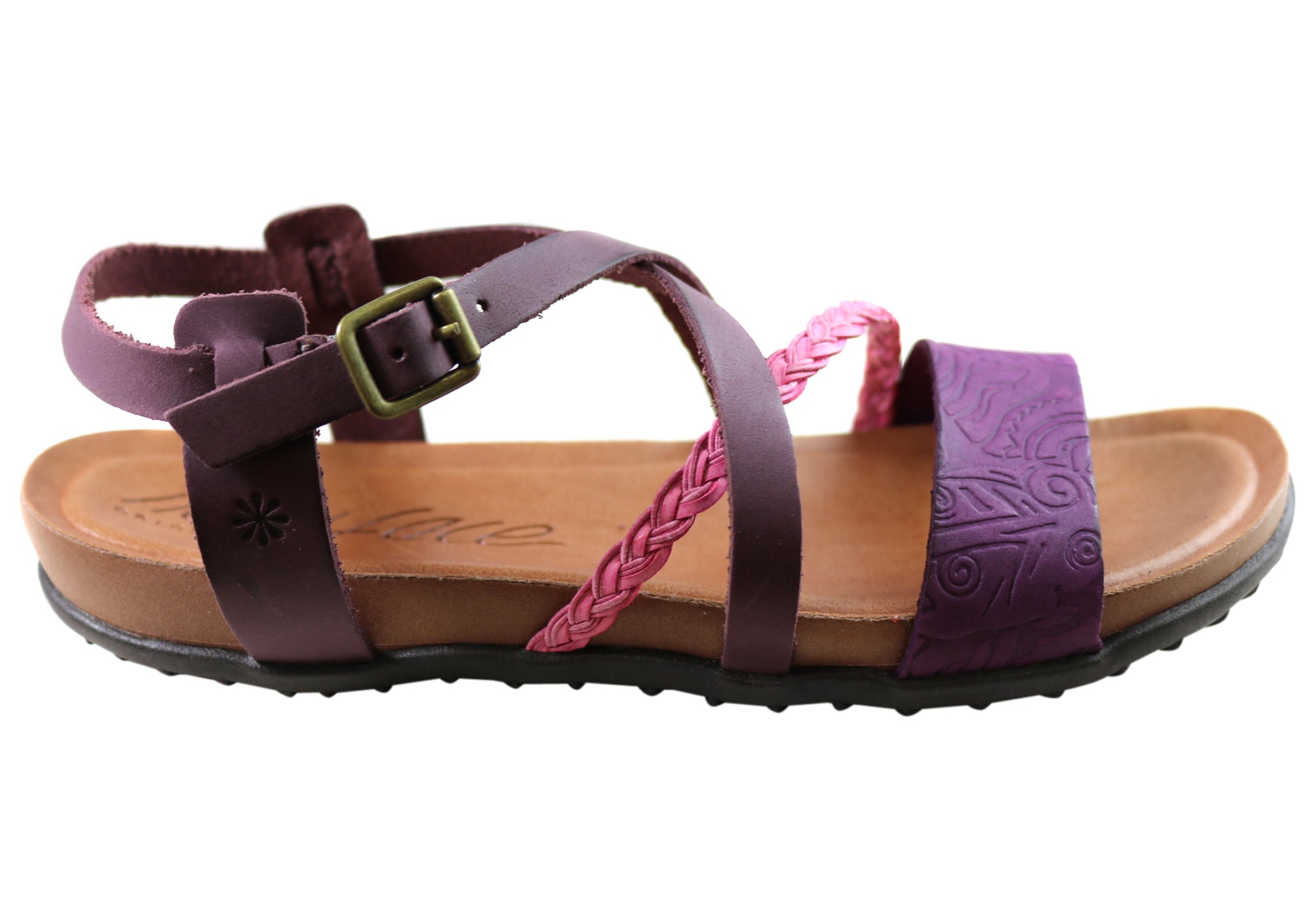 Laurina Women's Comfortable Leather Sandals - Handmade in Brazil - Casual Summer Walking Shoes for Beach, Travel & Everyday Wear
