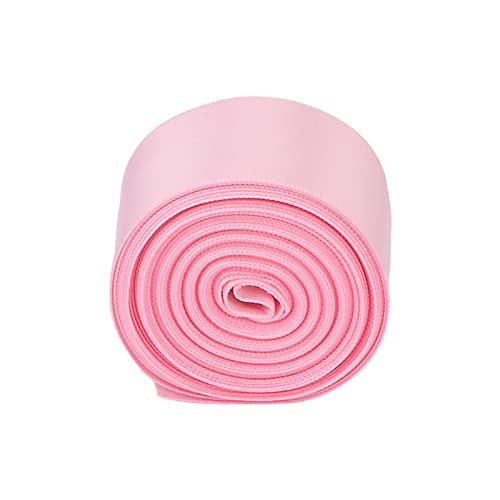 Premium 1.5 Inch Satin Ribbon for Hair Braiding, DIY Crafts & Gift Wrapping - Soft Flexible Pink Ribbon for Wedding Decorations, Party Favors & Scrapbooking Projects