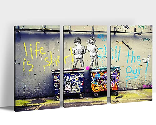 3Panels Graffiti Canvas - 01