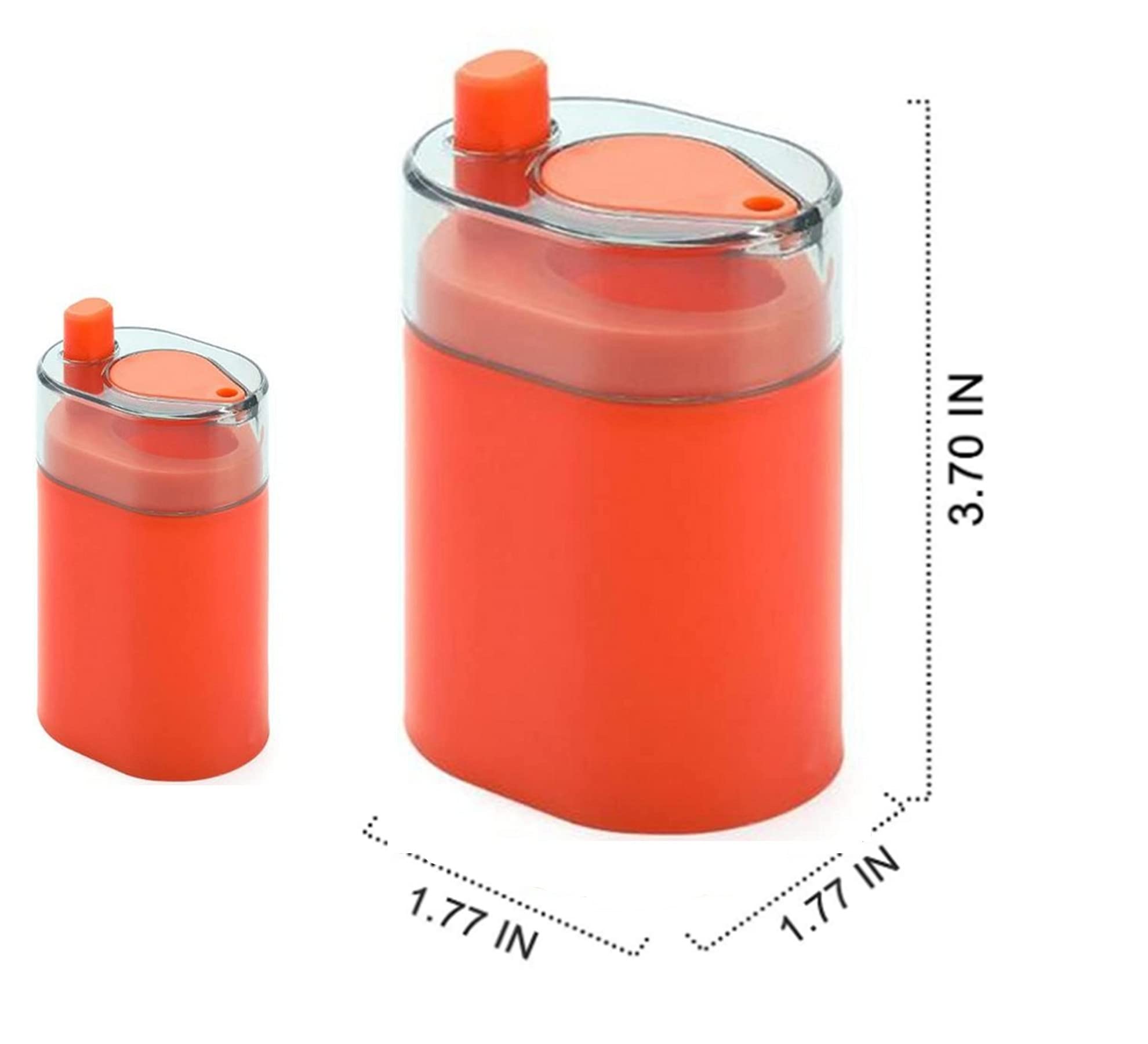 Automatic Pop-Up Toothpick Dispenser for Kitchen & Restaurant - Durable Thickened Toothpick Holder with Storage Box for Appetizers, Parties & Daily Use (Orange)