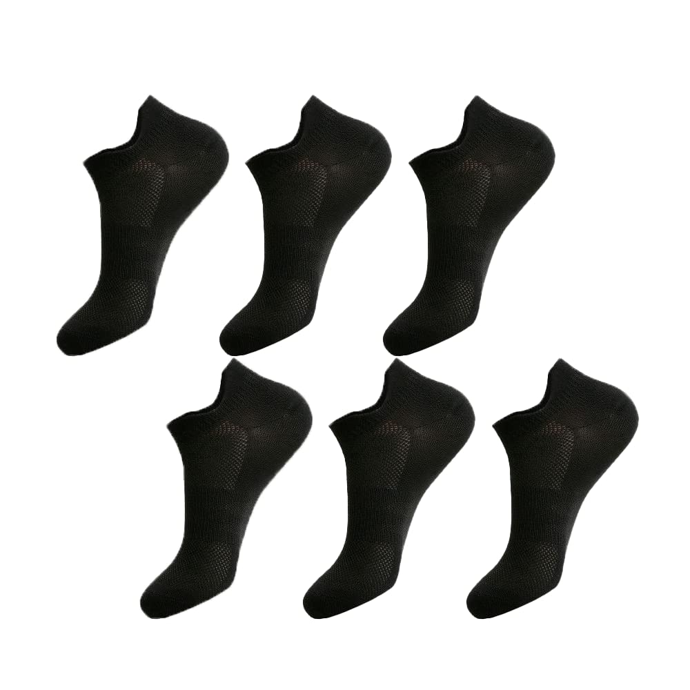 6 Pairs Women's Athletic Running Socks - Breathable Cushioned No Show Ankle Socks for Workout, Sports & Gym - Perfect for Running, Yoga & Daily Wear