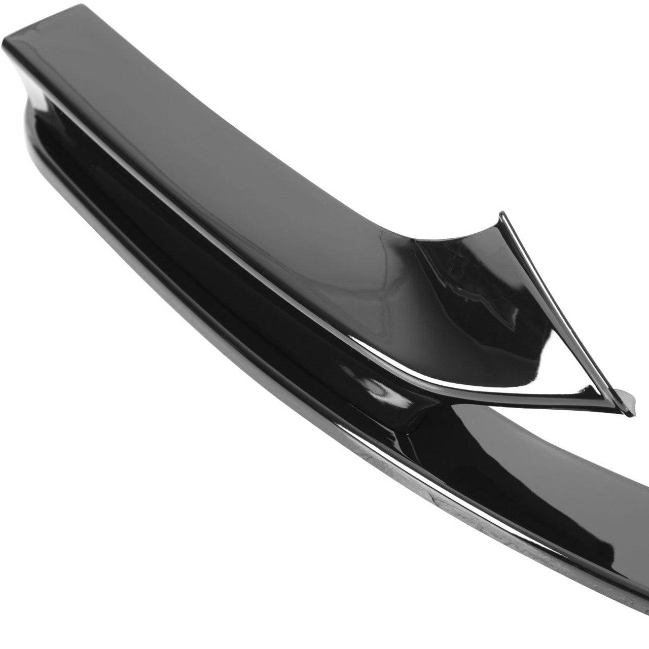 Glossy Black 2PC Front Bumper Lip Splitter Kit for 2014-2021 BMW F22/F23 2 Series - Sporty Style & Enhanced Aerodynamics - Perfect for Car Enthusiasts and Performance Upgrades