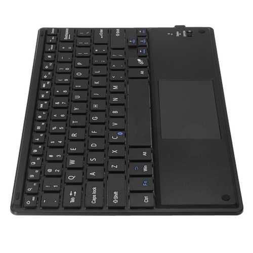 B.O.W HB092C Universal Bluetooth Wireless Touch Keyboard for Tablet, Cell Phone, PC - Compatible with iOS, Android, Windows - Perfect for Home Office, Remote Work & Mobile Typing