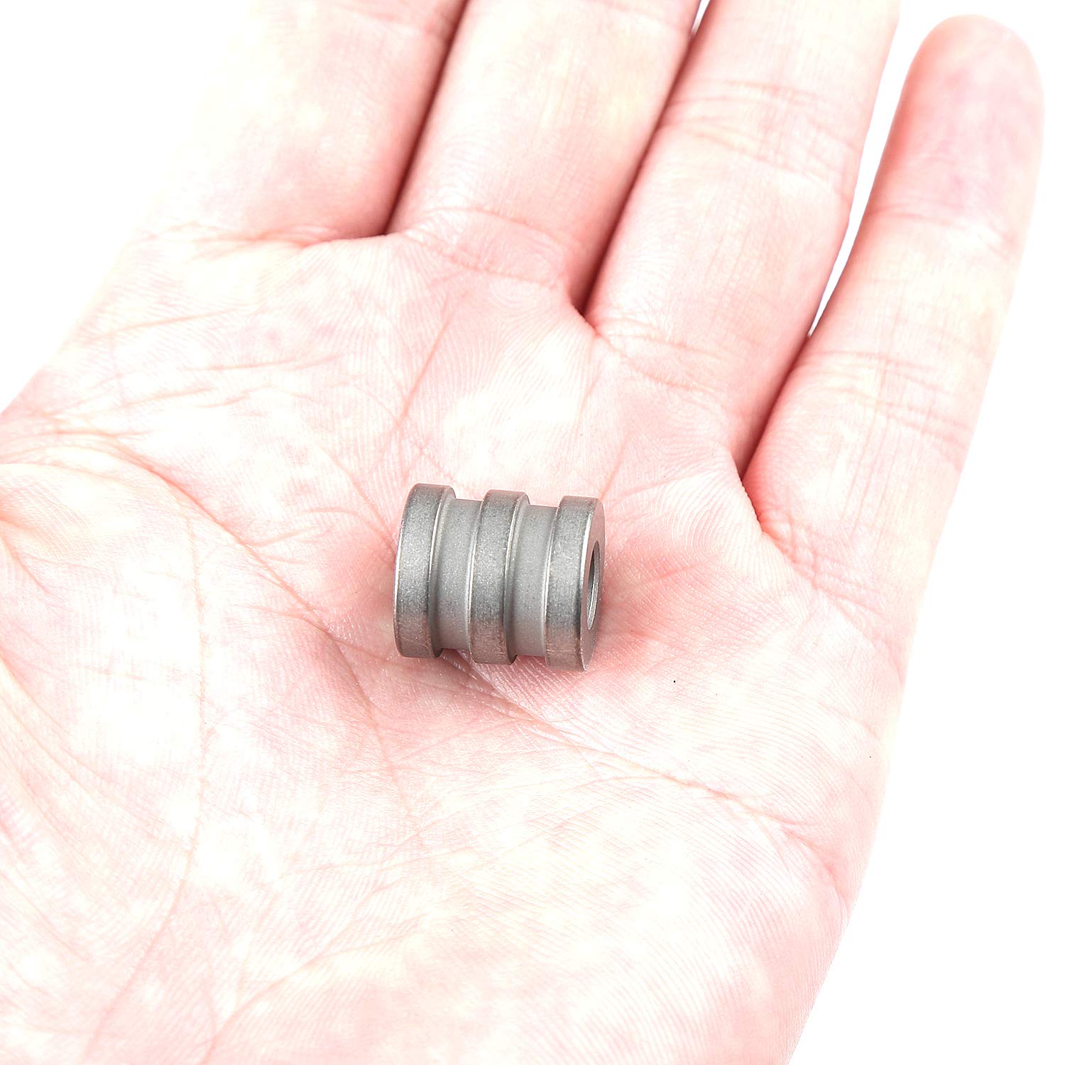 Titanium Knife Lanyard Bead Pendant - EDC Necklace Jewelry for Outdoor Enthusiasts | Paracord Zipper Pull & Parachute Cord Accessory - Perfect for Camping, Hiking, and Survival Gear
