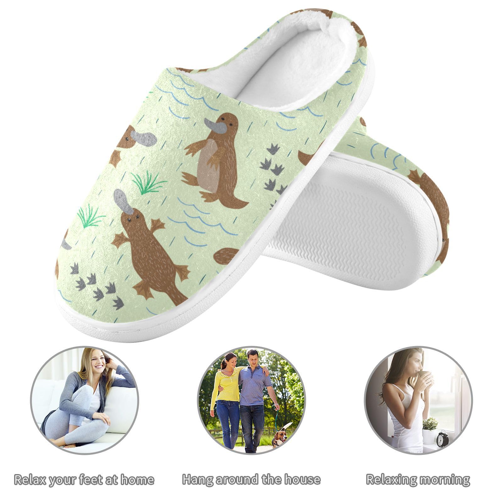Comfy Memory Foam House Slippers for Women & Men - Indoor/Outdoor Cozy Home Shoes - Perfect for Bedroom, Lounge & Backyard Relaxation