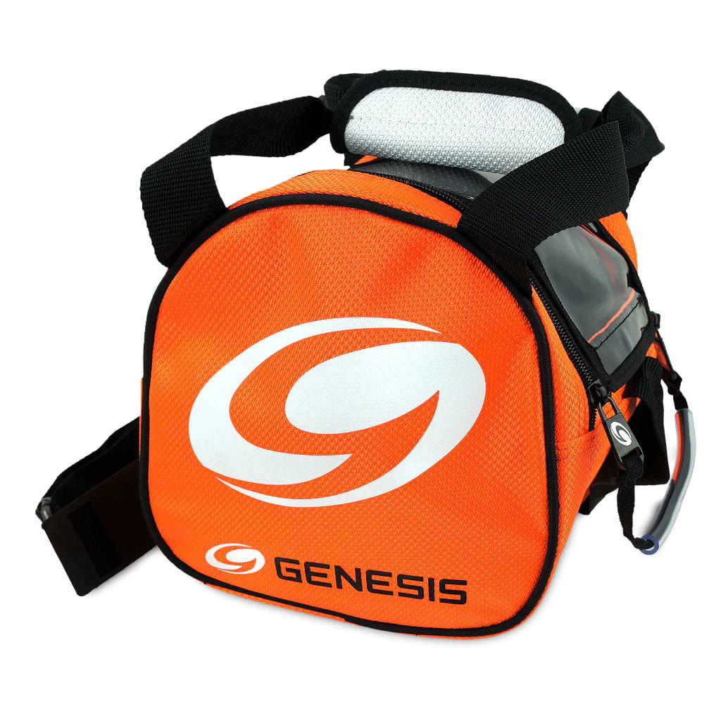 Genesis Single Sport™ Add-On Ball Orange Bowling Bag - Perfect for Bowling Enthusiasts & League Players - Durable & Stylish Sports Equipment Storage