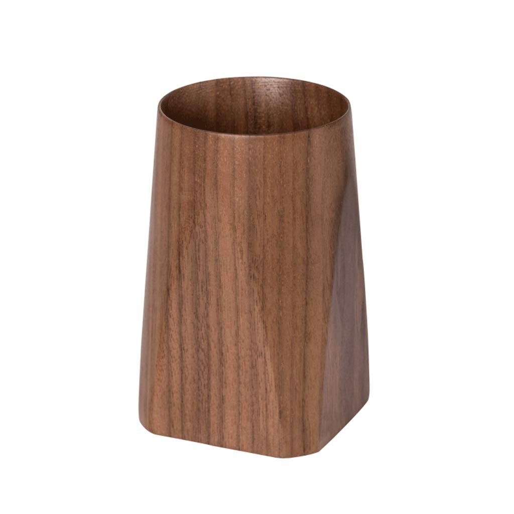 Premium Black Walnut Wood Pen Holder - 2 Pack Solid Wood Pencil Organizer with Anti-Slip Base for Desk, Office, School & Home - Natural Wooden Stationery Storage for Pens, Markers & Office Supplies