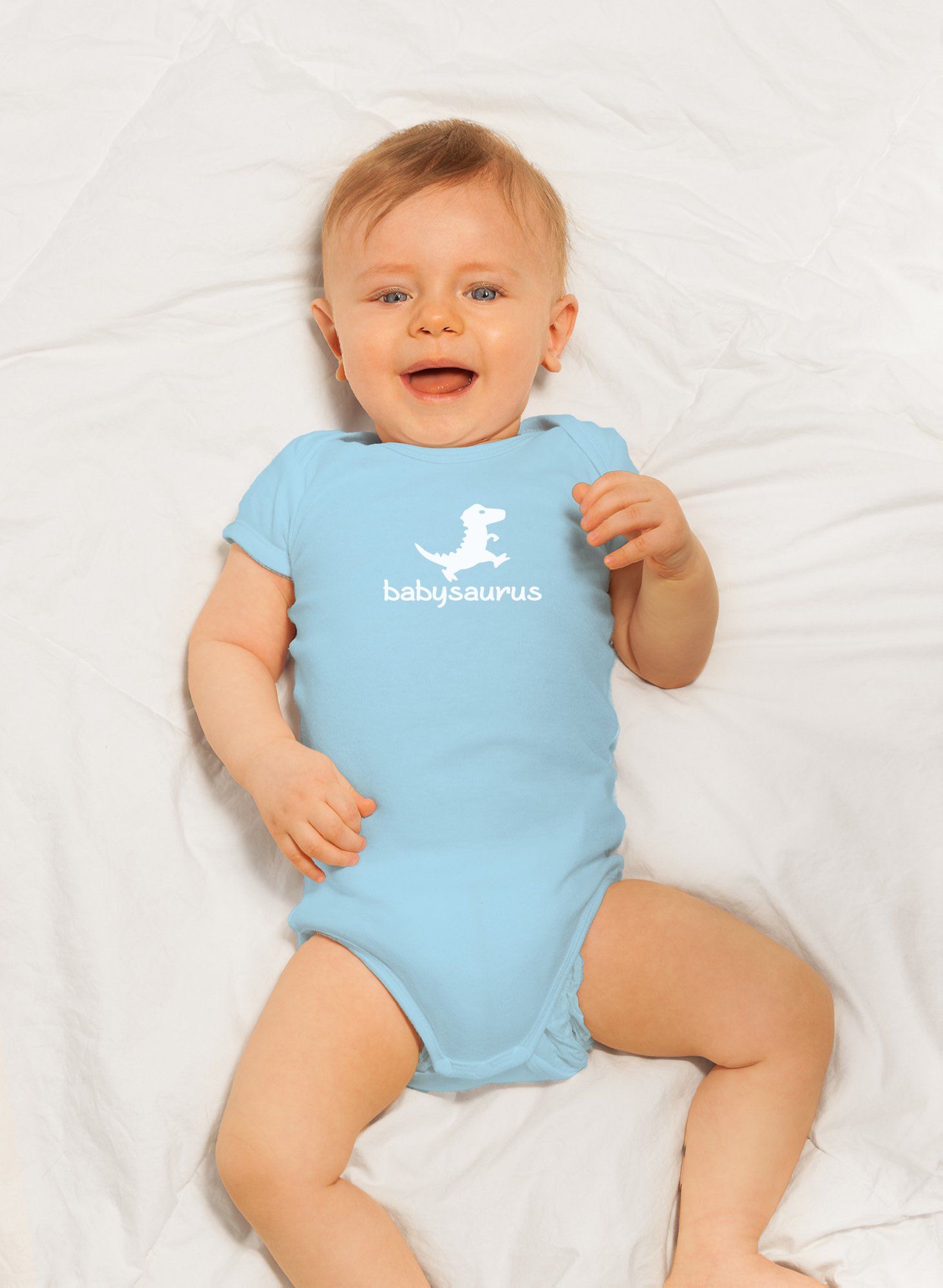 Crazy Bros Tees Babysaurus Baby Bodysuit - Cute Dinosaur Romper for Newborns & Infants | Unisex Baby Clothes for Boys & Girls | Perfect for Playtime, Photo Shoots & Everyday Wear