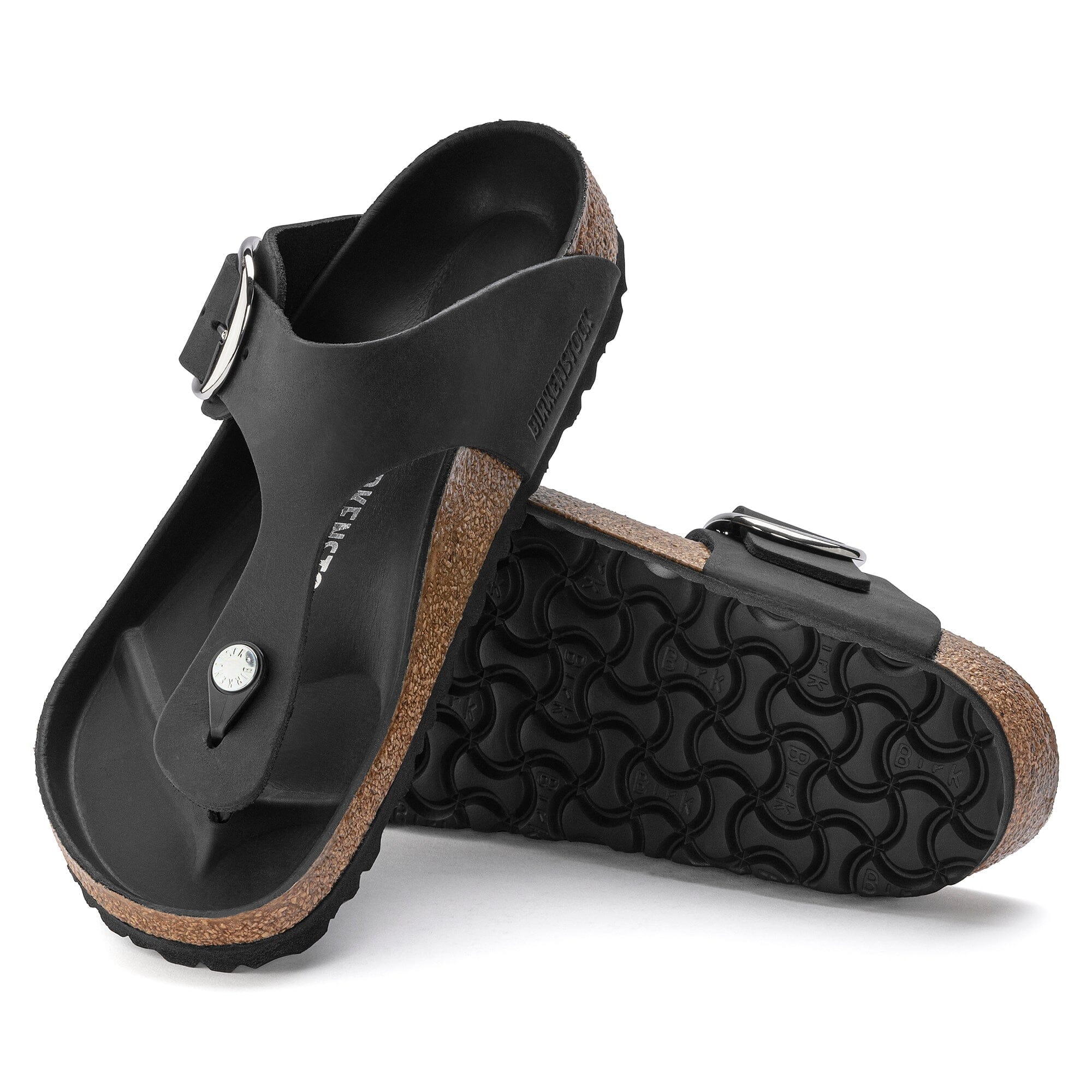 BIRKENSTOCK GIZEH Big Buckle Sandals for Women - Soft Nubuck Leather Comfort Footbed - Perfect for Summer, Beach & Casual Wear