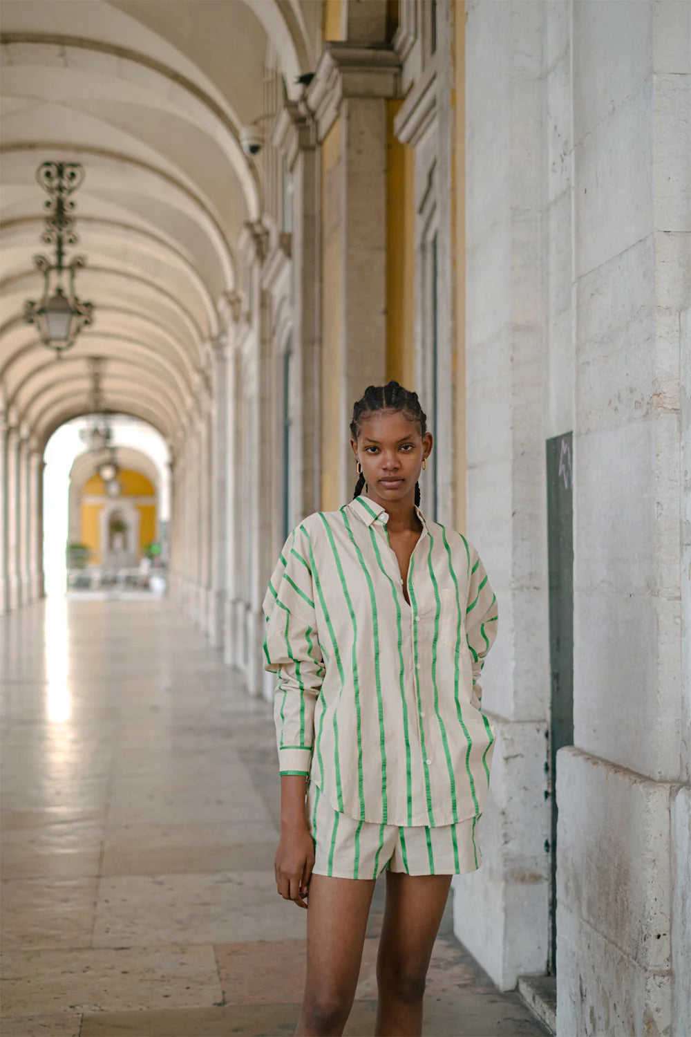 Fleur Green Shorts for Women - Comfortable & Stylish Summer Casual Wear - Perfect for Beach, Vacation & Outdoor Activities