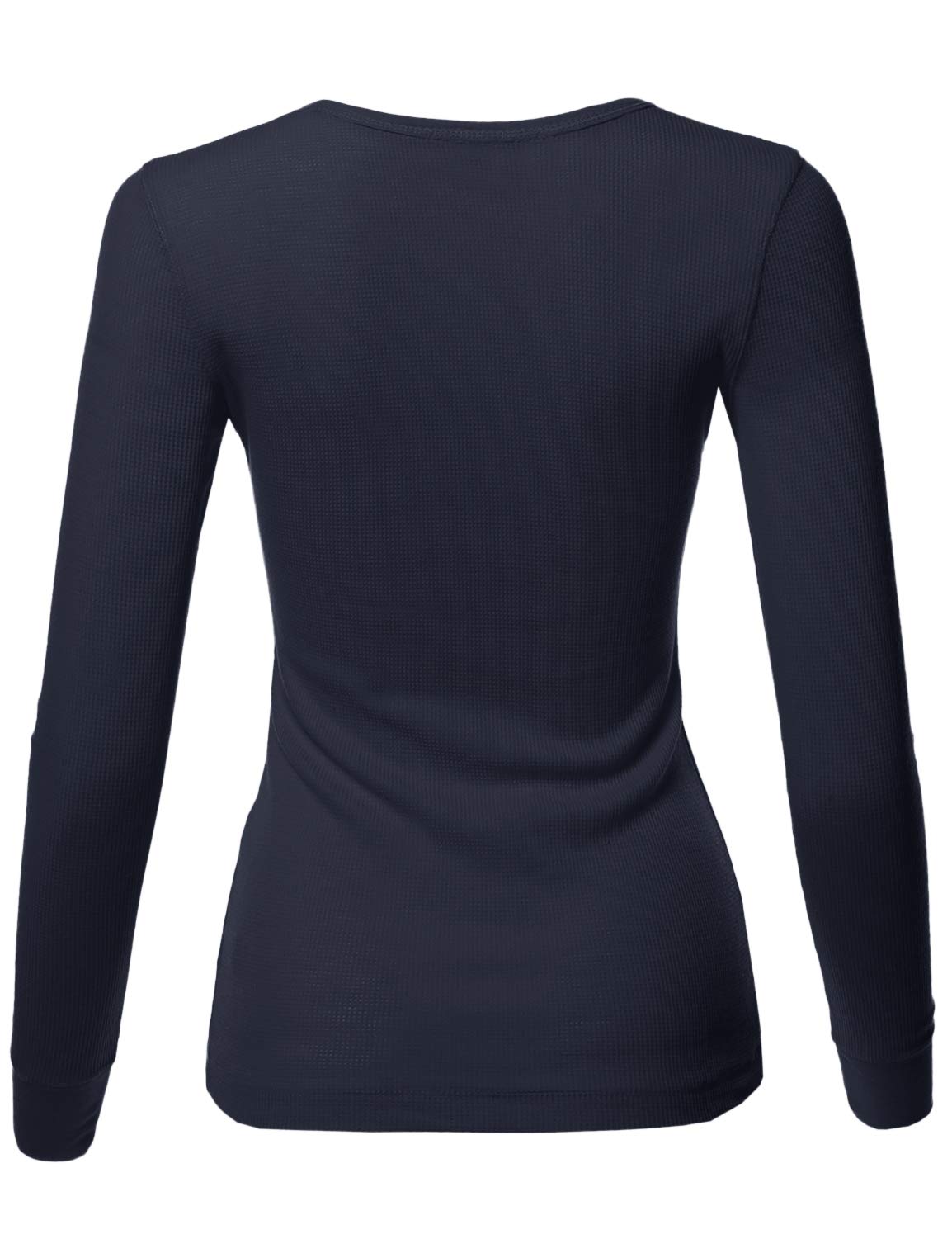 Emma Women's Casual Long Sleeve Thermal Shirt - Soft Solid Color Crewneck T-Shirt for Layering, Winter Warmth & Everyday Comfort