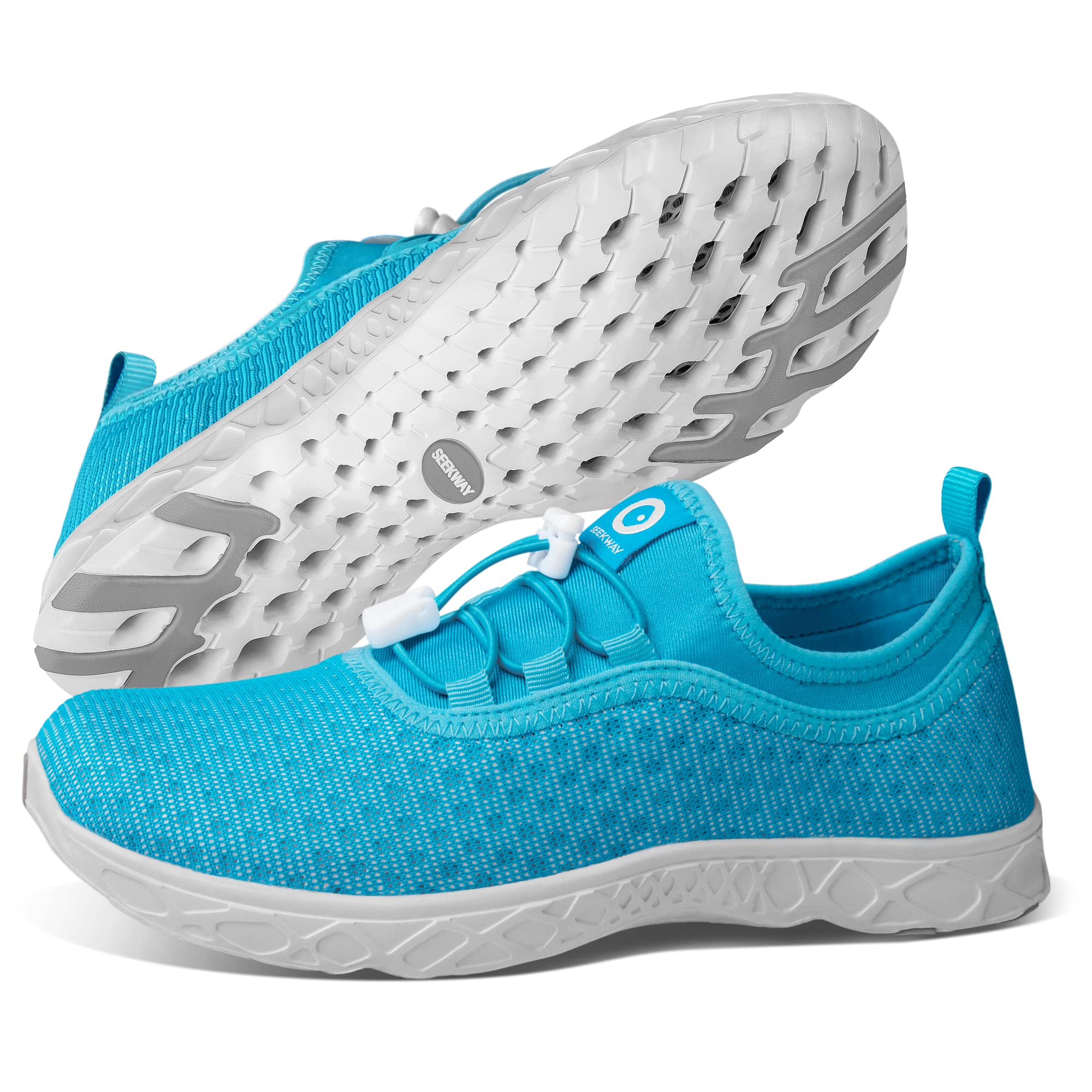 SEEKWAY Men's Quick Dry Water Shoes - Barefoot Aqua Shoes for Beach Walking, Kayaking, Boating & Water Sports | Lightweight & Comfortable for Swimming, Surfing & Outdoor Activities (Model: SP006)