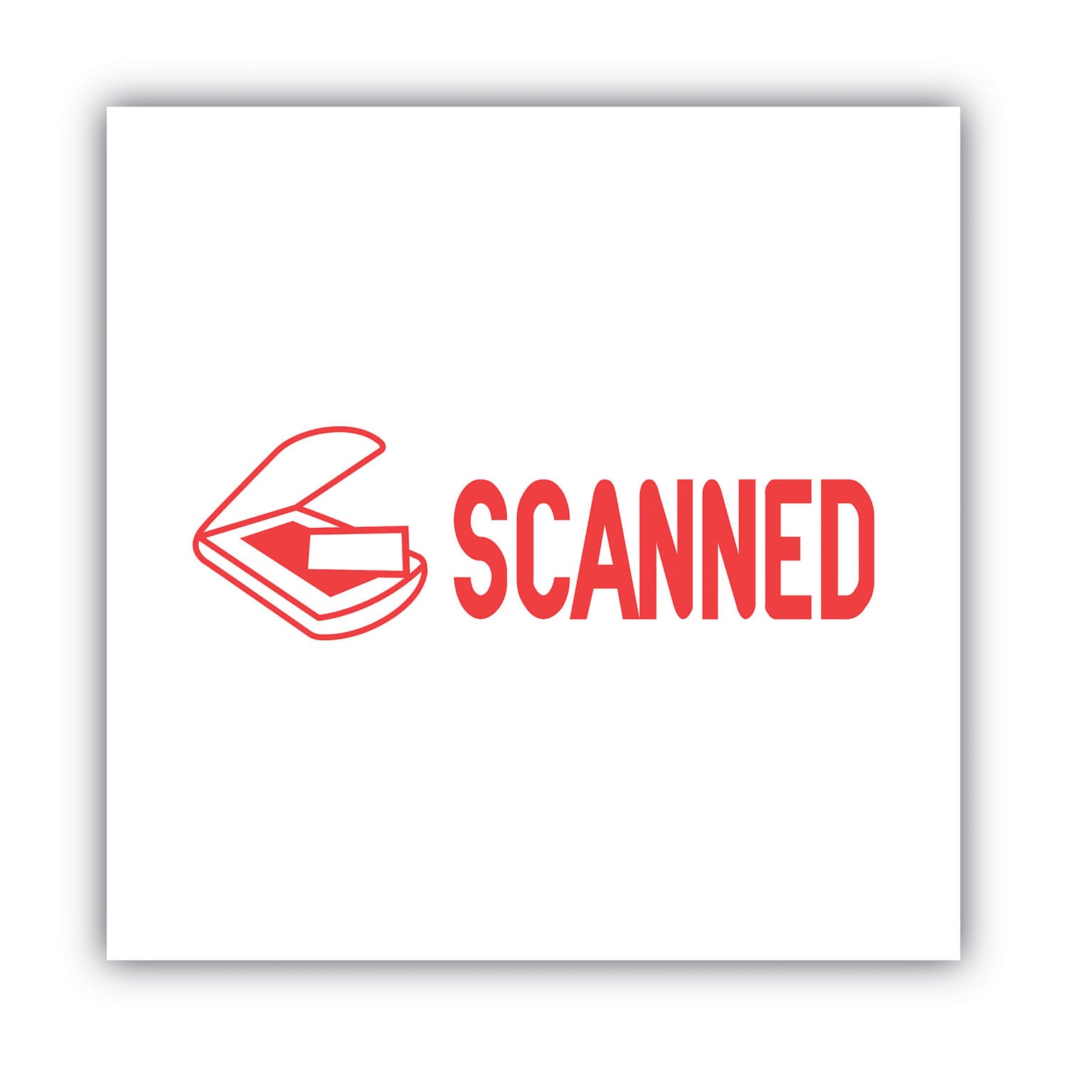 ACCUSTAMP2® Pre-Inked Shutter Stamp - Red Ink, Scannable, 1.63