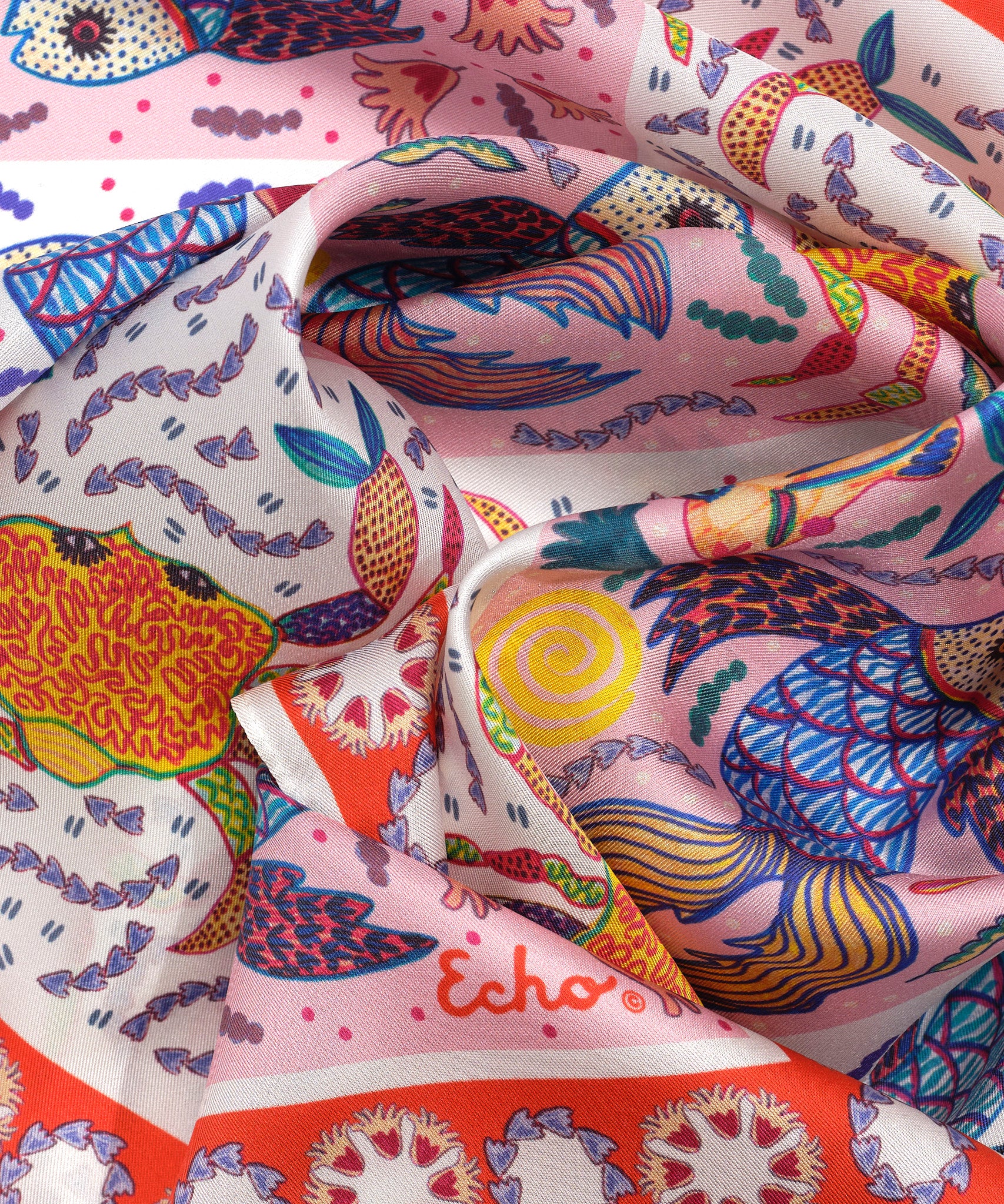 Stylish Crab Print Silk Bandana for Women & Men - Fashionable Head Scarf, Hair Accessory, Neck Wrap - Perfect for Outdoor Activities, Beach, Travel & Casual Wear
