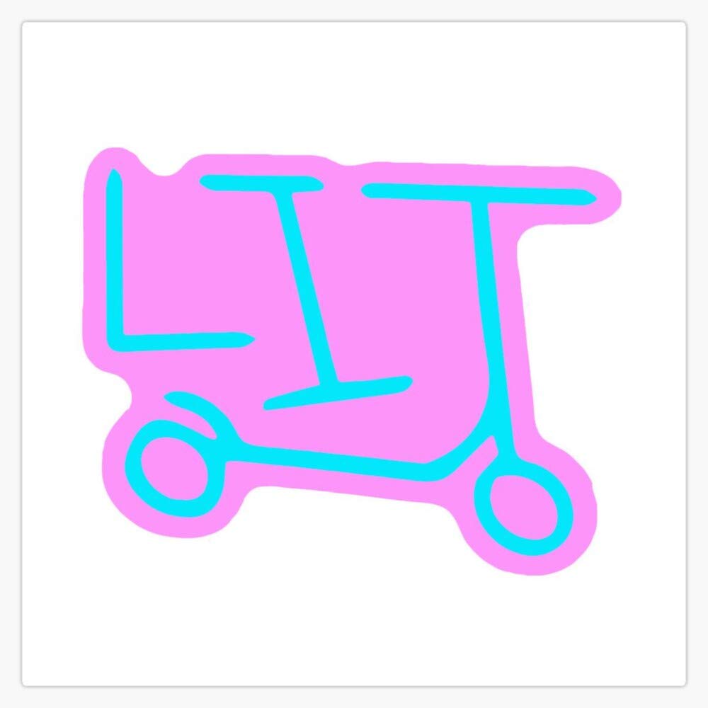 Lit Scooter Logo Sticker - Waterproof Vinyl Decal (5 Inch) - Perfect for Laptops, Helmets & Car Bumpers