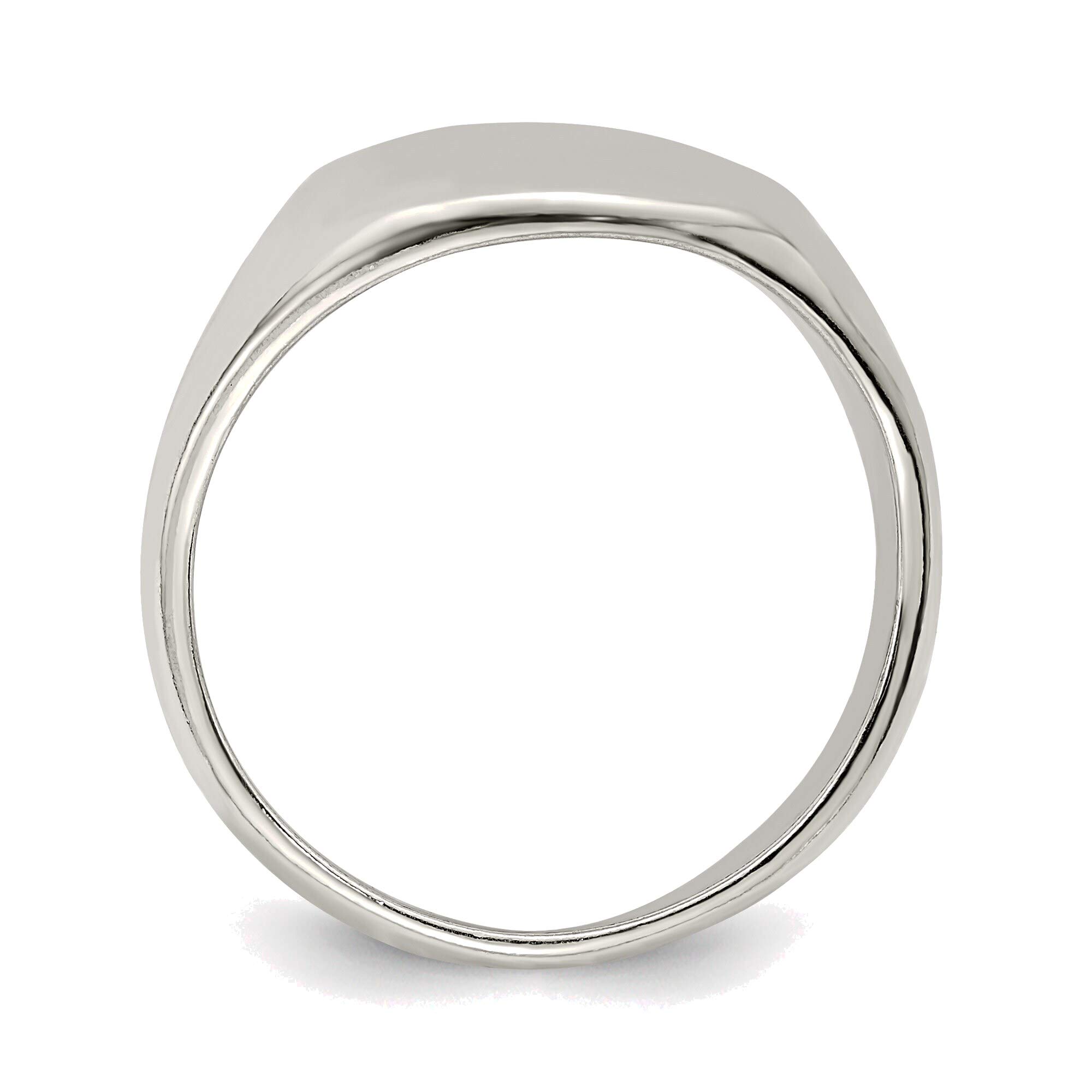 Sterling Silver Signet Ring Size 7 - Bonyak Jewelry for Men & Women