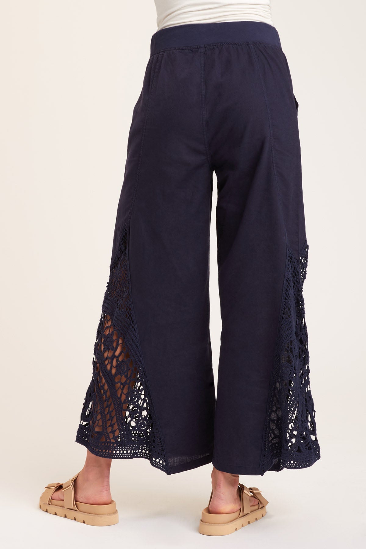 Ismay Women's Wide Leg Navy Pants - Comfortable High Waisted Trousers for Work, Office & Casual Wear | Perfect for Business, Travel & Everyday Outfits