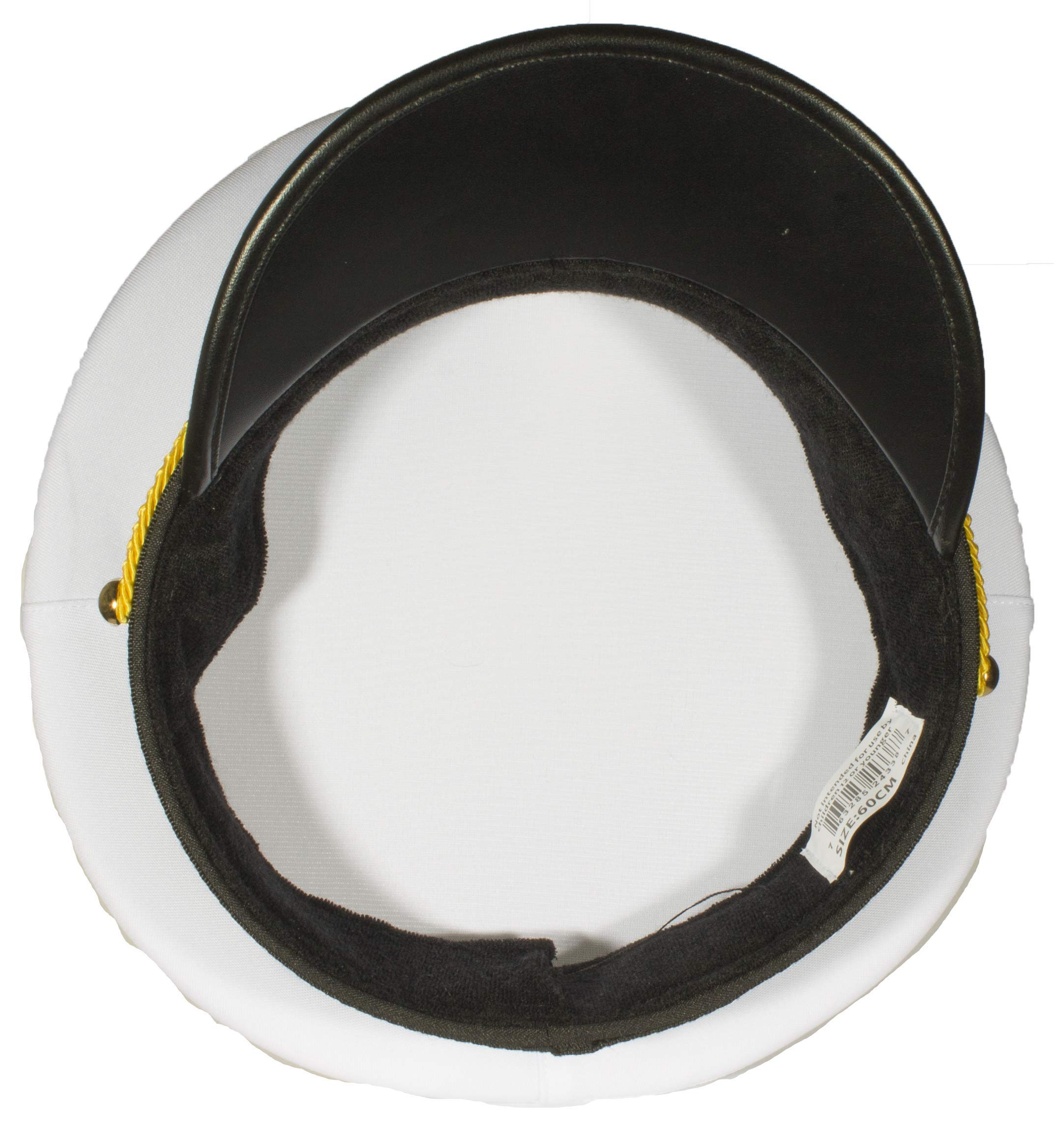 Premium Skipper Yacht Hat for Men - Sizes 57-60cm | Nautical Style for Sailing & Outdoor