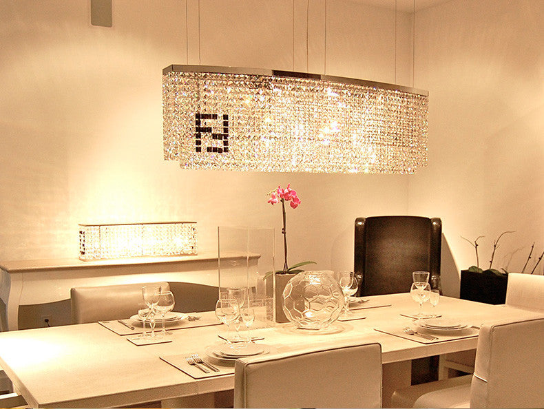 Claire Crystal Chandelier - Elegant Modern Ceiling Light Fixture for Dining Room, Living Room & Bedroom | Perfect for Home Decor & Wedding Venue Lighting