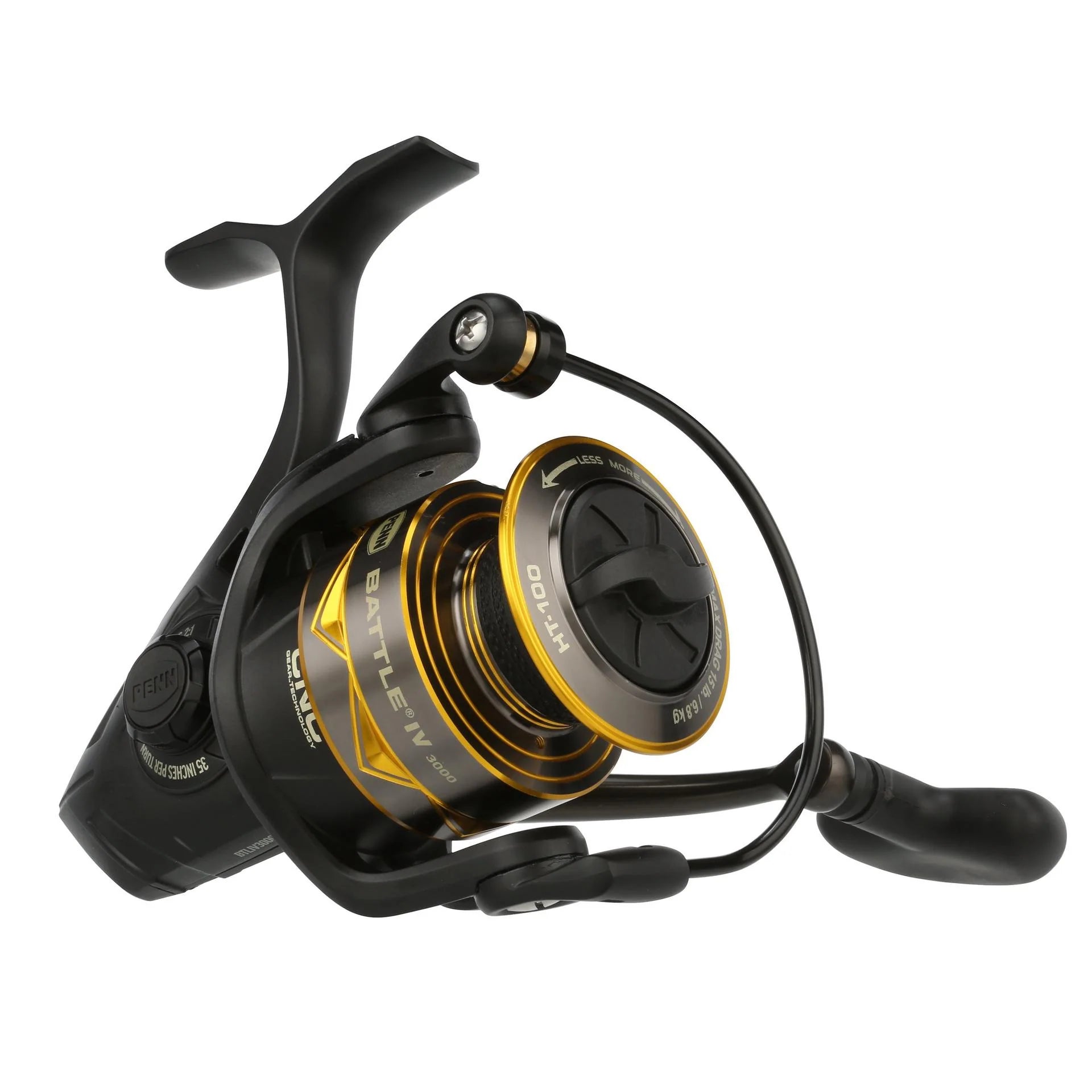 Penn Battle IV Saltwater Spinning Reel - High Performance Fishing Reel for Saltwater & Freshwater - Perfect for Surf Fishing, Pier Fishing & Offshore Angling