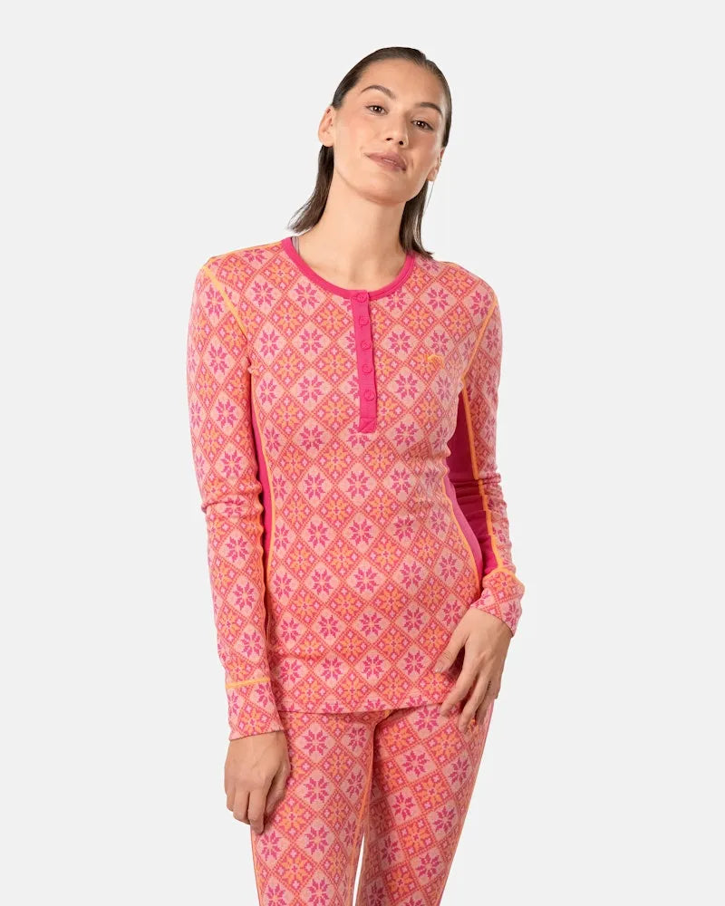 Kari Traa Women's Rose Long Sleeve Baselayer Top - Thermal Underwear for Skiing, Hiking & Winter Sports (2025 Collection)