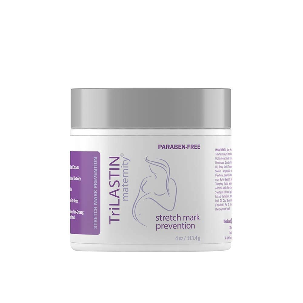 TriLASTIN Maternity Stretch Mark Prevention Cream Bundle - 3 Month Supply with 3 Creams & 2 Hydro-Thermal Accelerators | Minimizes Stretch Marks Appearance | Paraben-Free | Perfect for First Trimester Pregnancy Care & Postpartum Skin Recovery