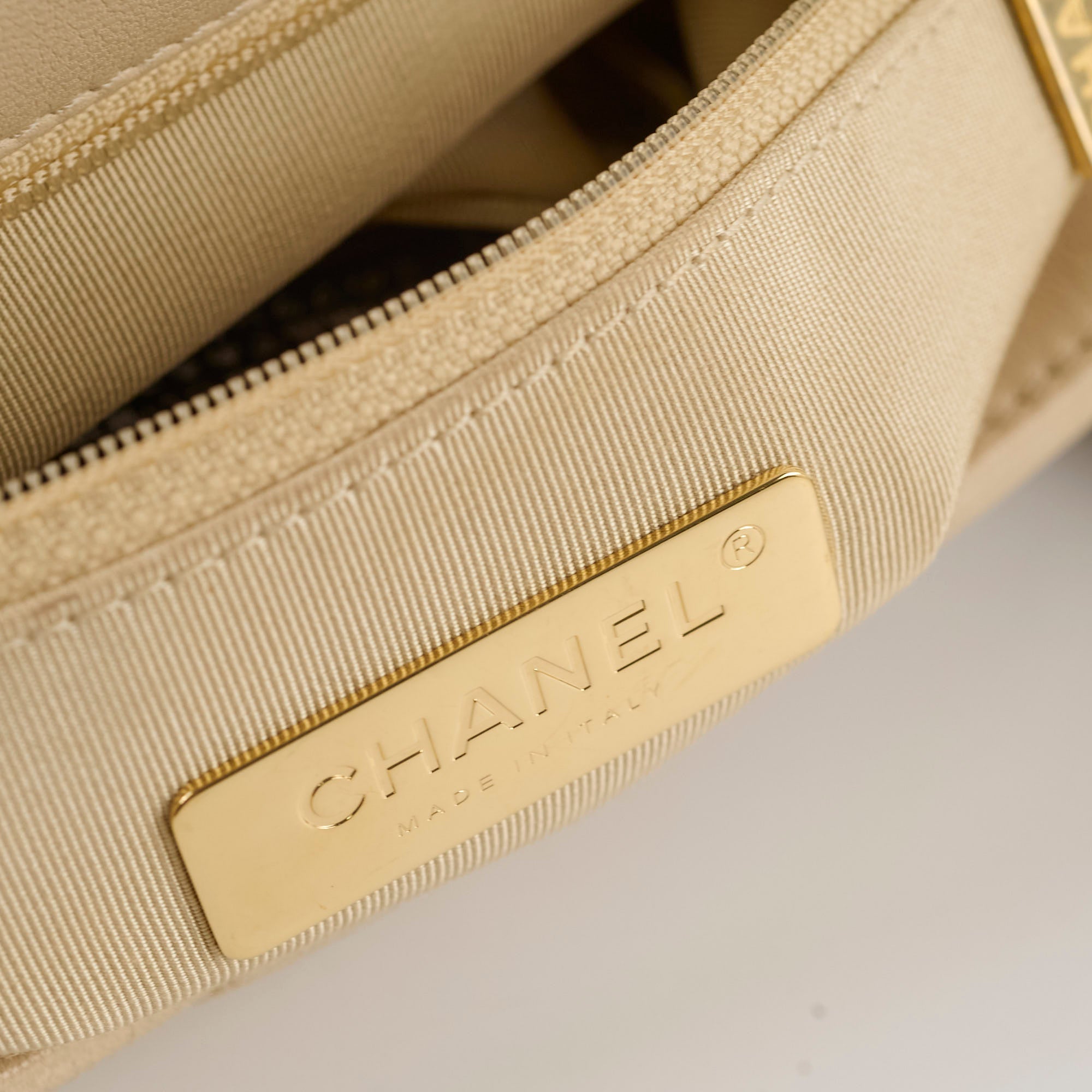 Chanel 19 Small Beige Flap Bag - 30cm Luxury Quilted Leather Shoulder Bag for Women | Perfect for Date Night, Office & Special Occasions