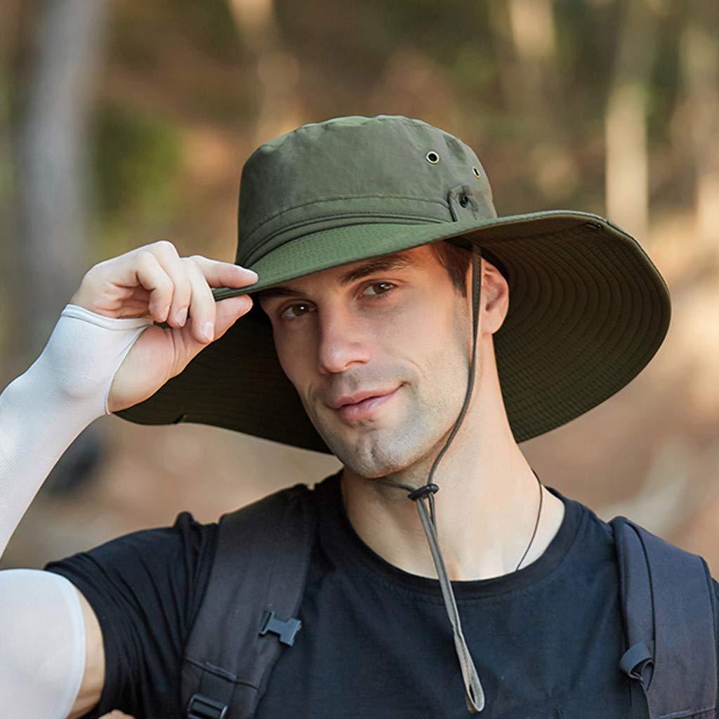Men's Fashion Sun Hat - UPF 50+ UV Protection, Foldable Fisherman Cap, Waterproof & Breathable Beachwear for Summer, Travel & Outdoor Activities