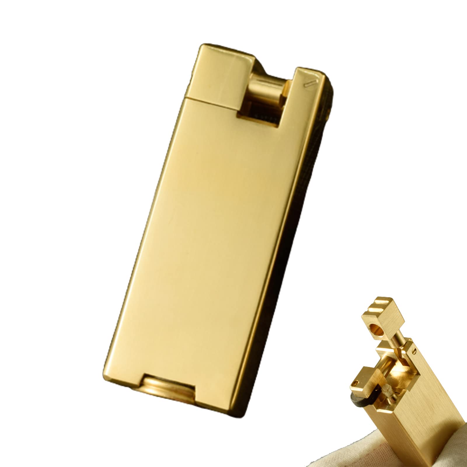 Vintage Windproof Brass Kerosene Lighter for Outdoor & Camping