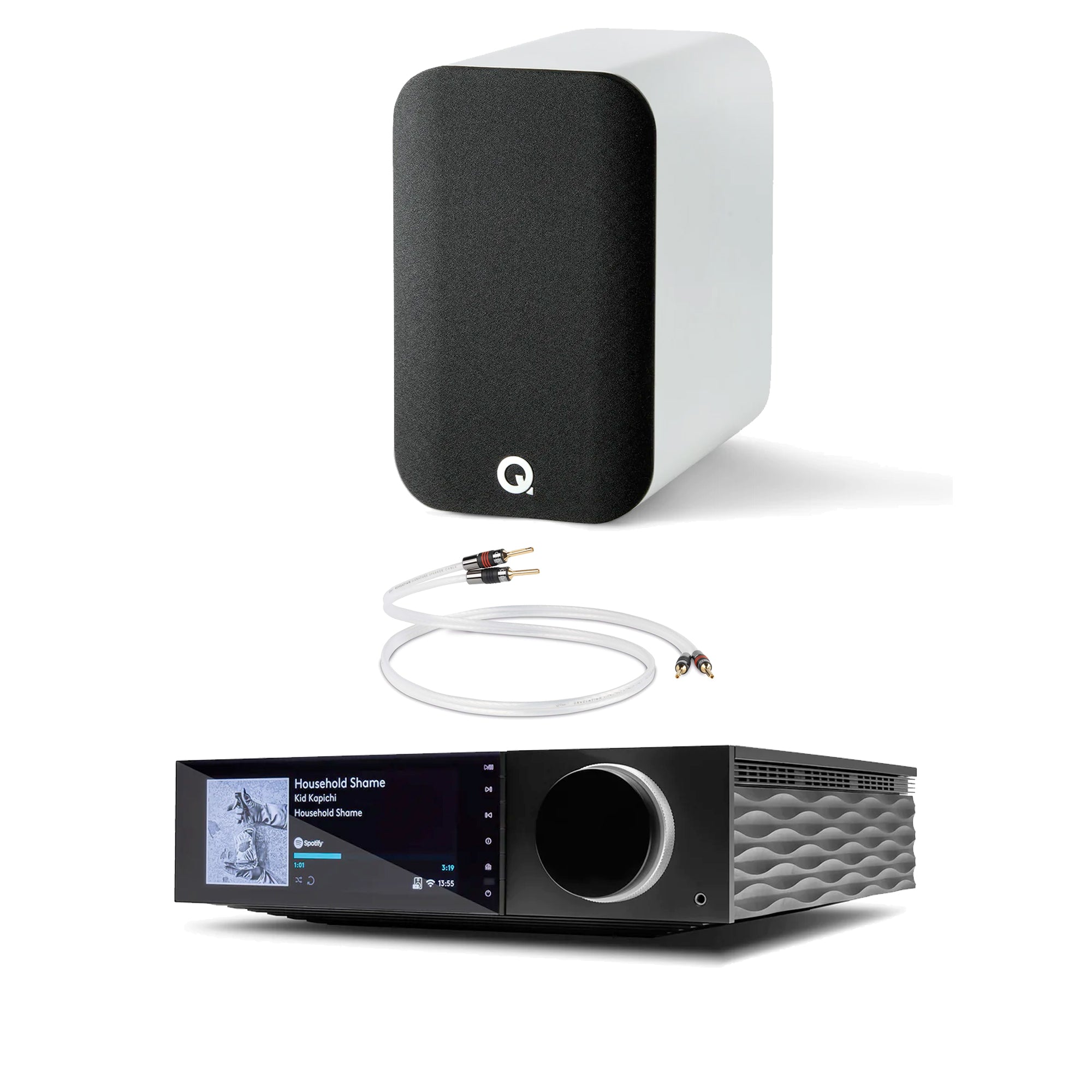 Tiny Dancer Wireless Bookshelf Speakers - Compact Bluetooth Stereo Pair for Home Audio | Perfect for Bookshelves, Desktops & Small Spaces