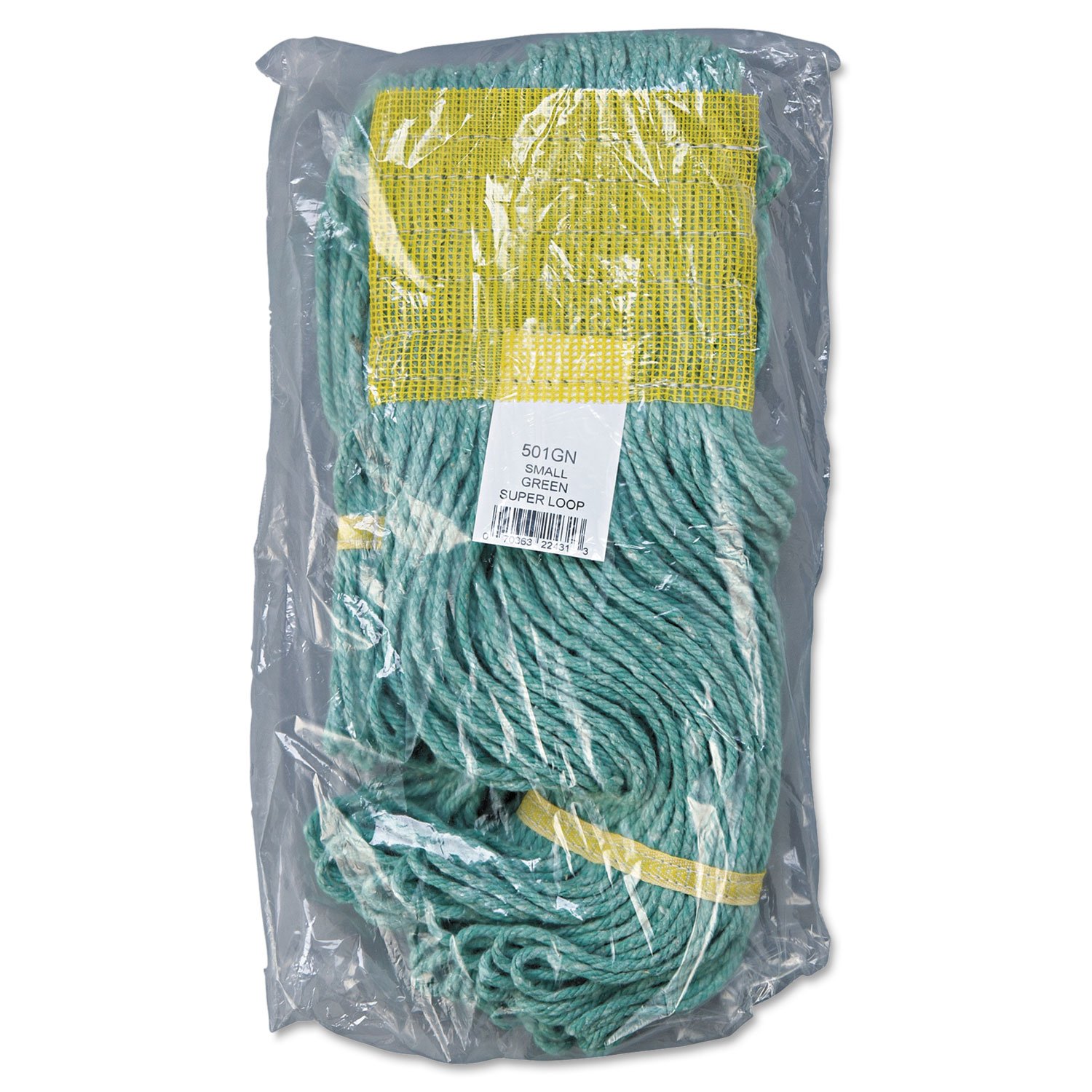 Green Small Super Loop Mop Head Replacement - Heavy Duty Microfiber for Hardwood Floors & Tile Cleaning