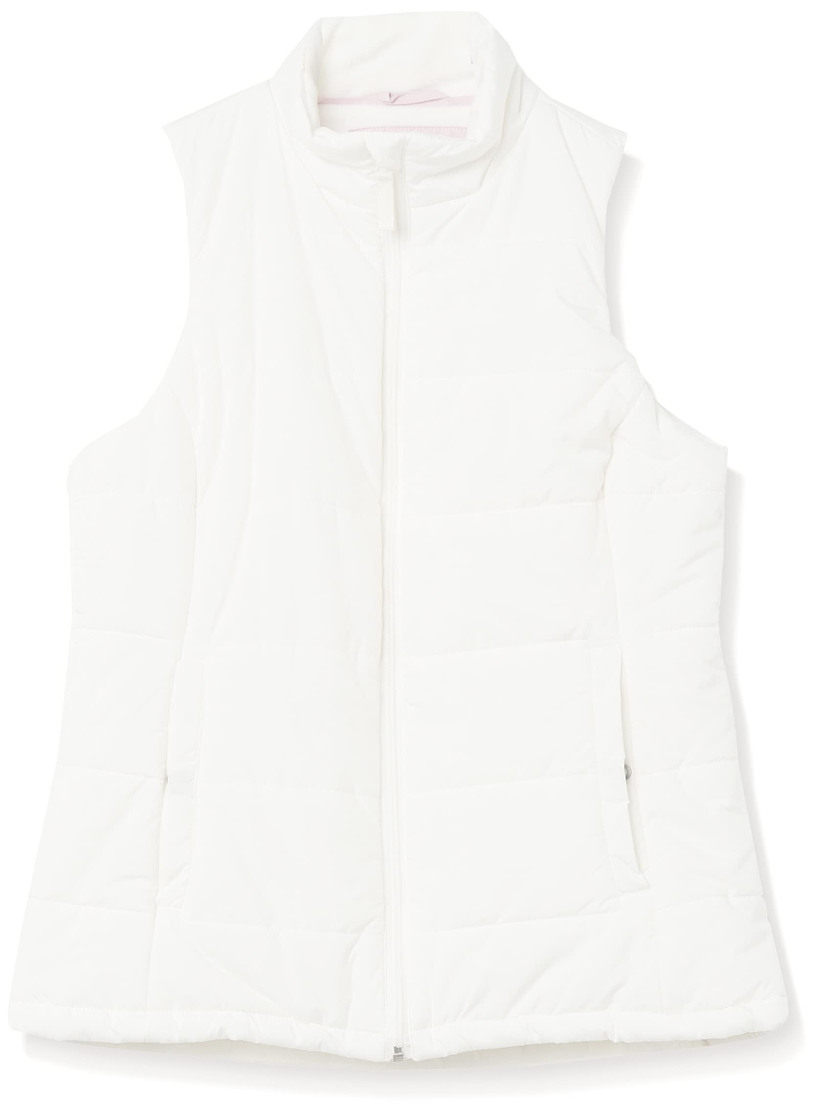 Amazon Essentials Women's Mid-Weight Puffer Vest - Lightweight Quilted Insulated Winter Vest for Outdoor Activities, Hiking & Casual Wear