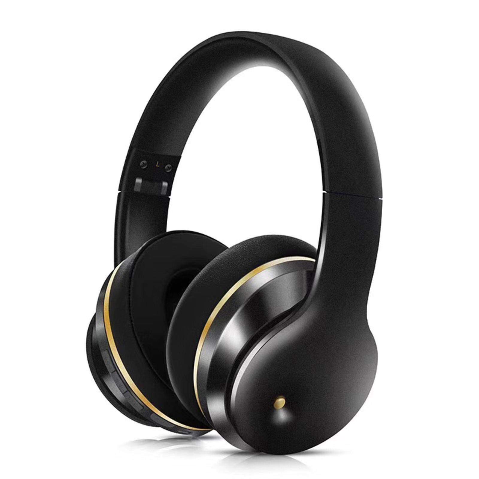 NC Bluetooth Headphones with Active Noise Cancellation - Wireless Foldable HiFi Headset with Deep Bass & Built-in Mic | Perfect for Music, Travel & Office Use