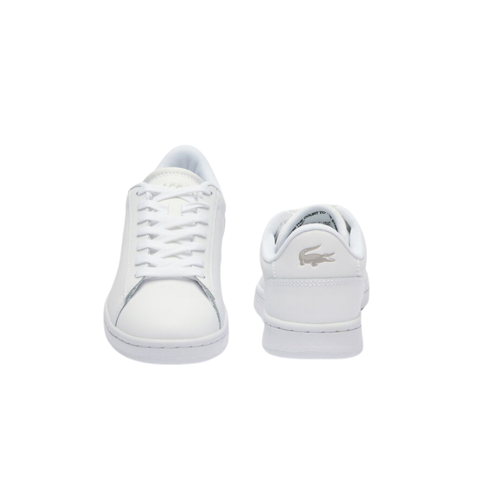Lacoste Women's Carnaby Set 224 10 SFA Sneakers - White Leather Casual Shoes for Women | Perfect for Work, Gym & Everyday Wear