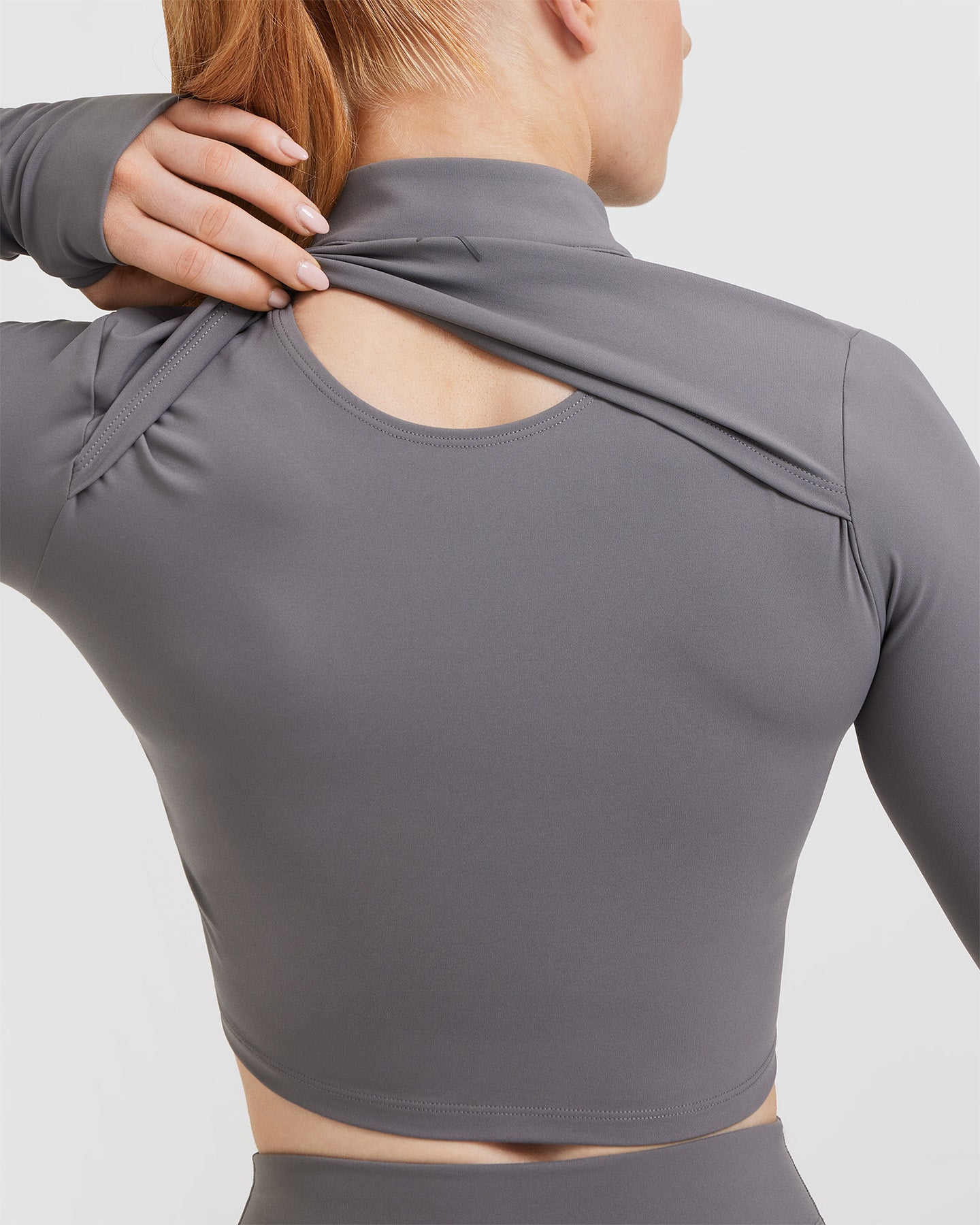 Unified Crop Jacket for Women - Stylish Ash Grey Lightweight Outerwear | Perfect for Spring, Fall & Casual Outings