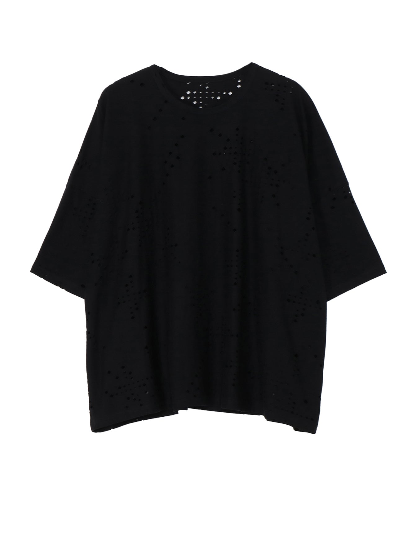Breathable Cotton Jersey T-Shirt with Unique Hole Design - Perfect for Casual Wear, Summer Outfits, and Street Style Fashion