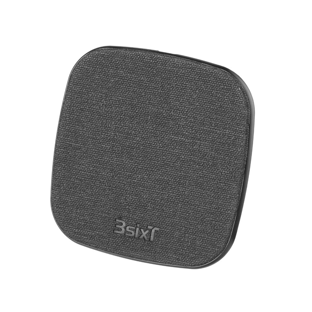 3sixT 15W Fast Wireless Charger Stand - Qi Certified for iPhone 15/14/13/12, Samsung Galaxy S23/S22/S21 - Perfect for Bedside, Office & Nightstand Charging (Black)