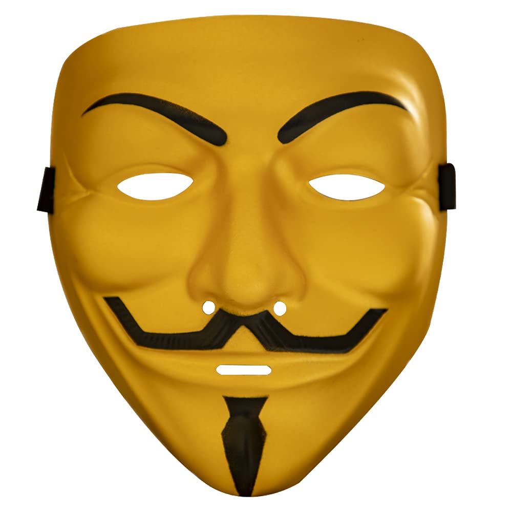 Anonymous Hacker Mask for Kids & Adults - V for Vendetta Style Cosplay Mask for Halloween, Comic Con & Protest Events | Perfect for Costume Parties, Role Playing & Political Demonstrations