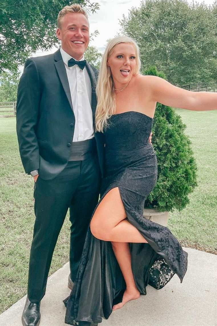 Elegant Black Lace Strapless Mermaid Prom Dress for Women - Perfect for Formal Events, Evening Parties & Special Occasions