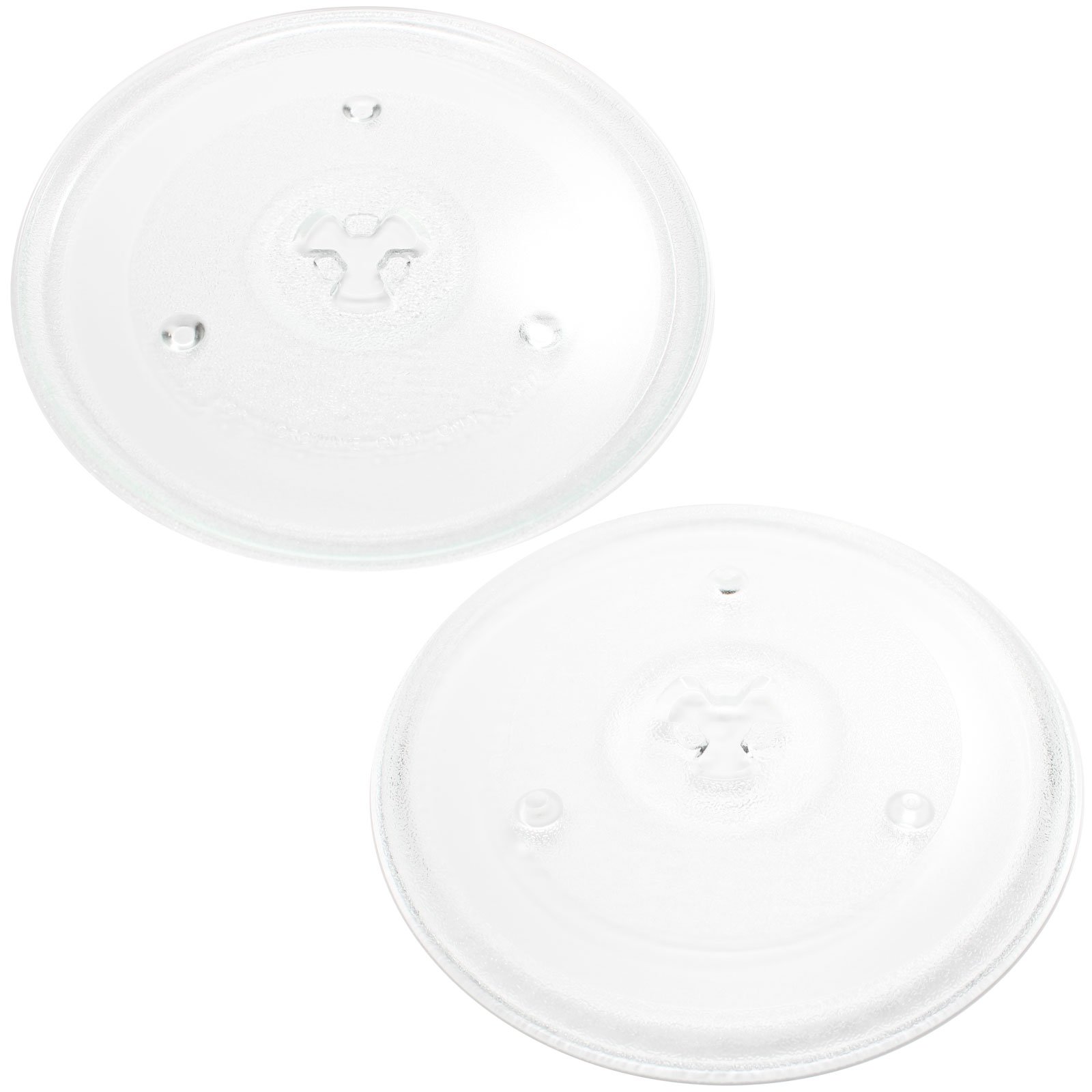 2-Pack Rival RGST902 Microwave Glass Plate Replacement - Compatible with Rival 252100500497 Microwave Turntable Tray - 10.5 Inch (270mm) - Perfect for Smooth Rotation & Even Heating in Microwave Ovens