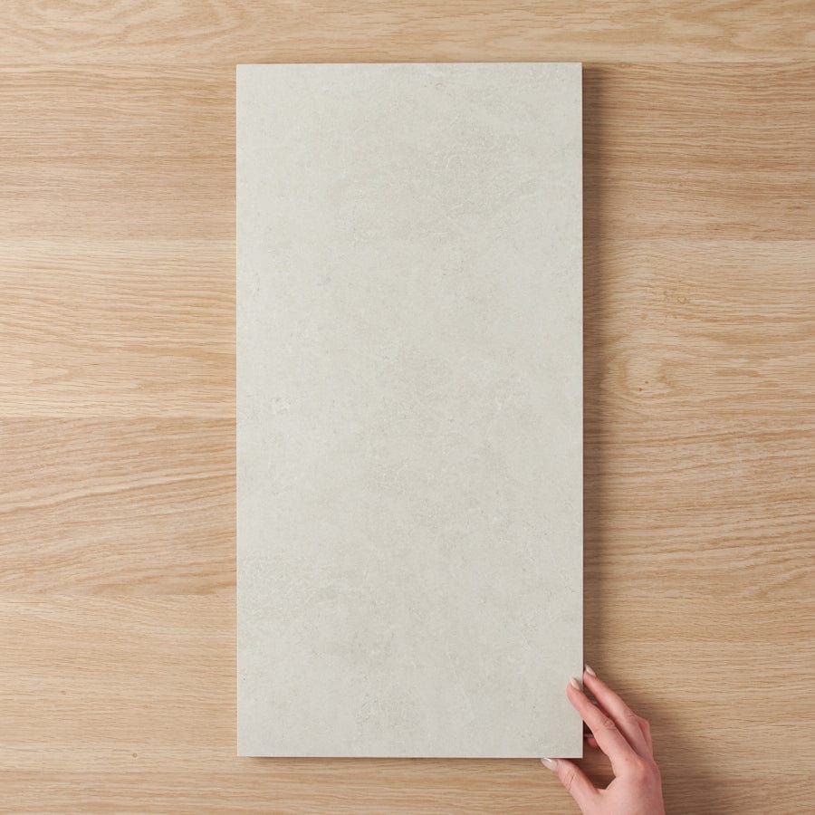 Sydney Matte White Stone Look Tile - Premium Porcelain Floor & Wall Tiles for Kitchen, Bathroom, and Living Room Decoration