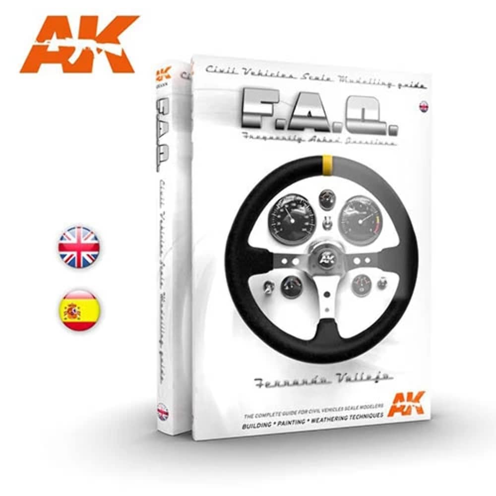 AK-Interactive Civil Vehicles Scale Modeling F.A.Q Book - English Edition - Essential Guide for Model Builders | Perfect for Hobbyists & Scale Model Enthusiasts
