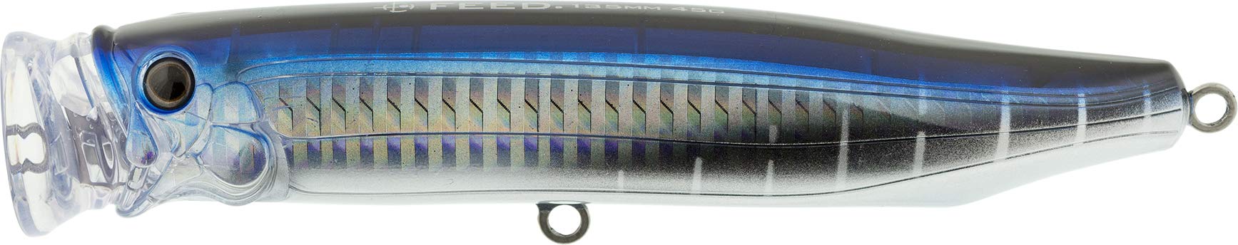 Premium Saltwater Tuna Fishing Lures - Feed Popper 175 Topwater Lure for GT, Bonito, Yellowtail & Tuna Species (Bluefin/Yellowfin) - Floating Fishing Gear & Tackle Accessories - Ideal for Offshore, Deep Sea & Sport Fishing Adventures
