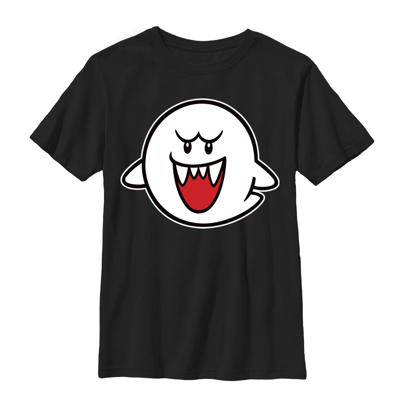 Nintendo Mario Boo Ghost T-Shirt for Boys - Cool Gaming Graphic Tee for Kids, Birthday Gifts & Casual Wear