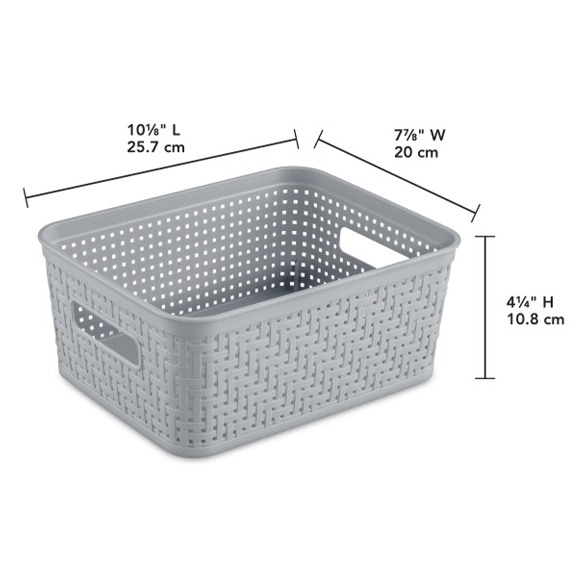 Sterilite 32-Pack Plastic Storage Bins with Lids - Organize Short Stackable Baskets for Home, Office & Closet Organization - Durable Cement Gray Containers for Toys, Clothes & Craft Supplies