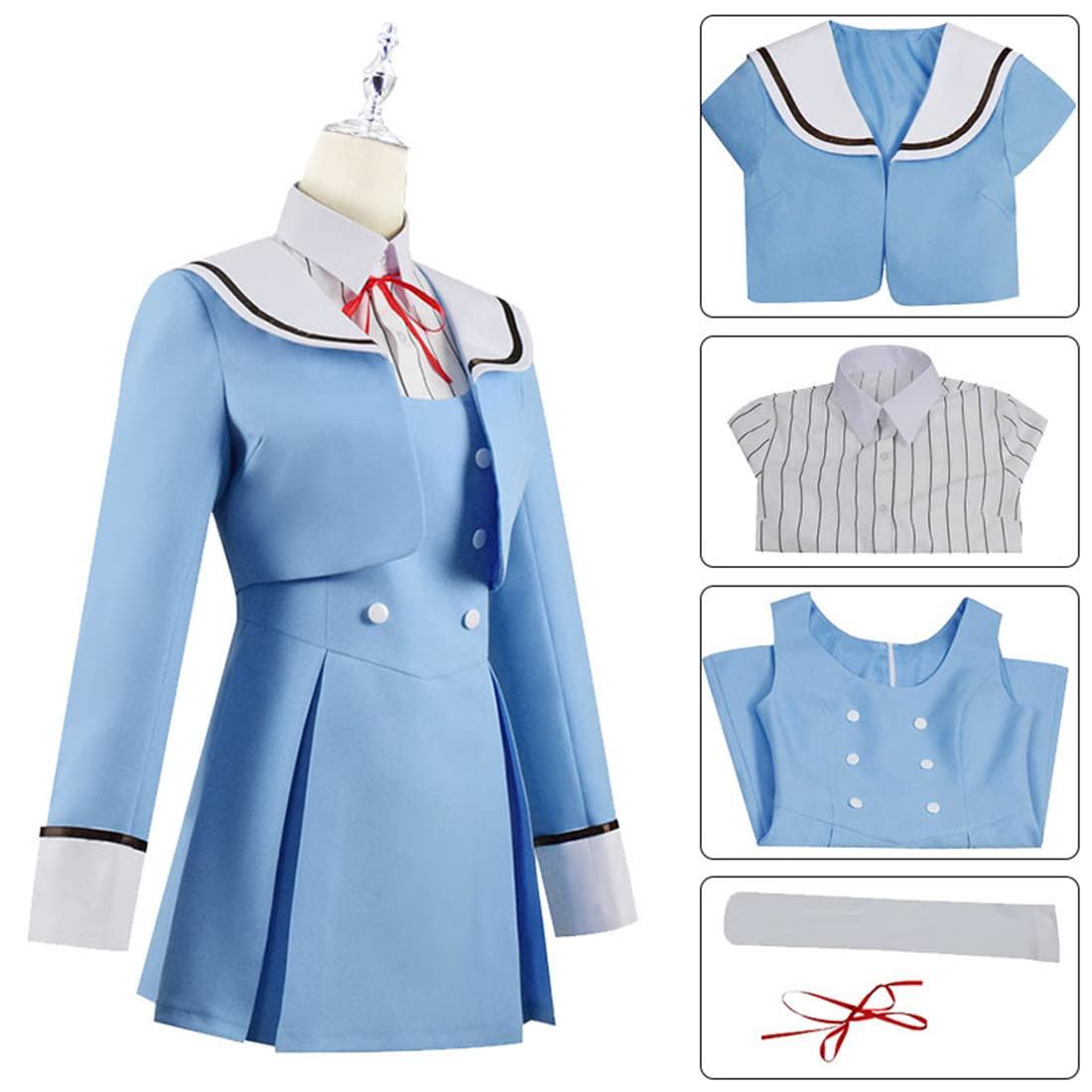 Volrath High Rise Invasion Anime Cosplay Costume with Wig - Perfect for Conventions, Halloween & Cosplay Events