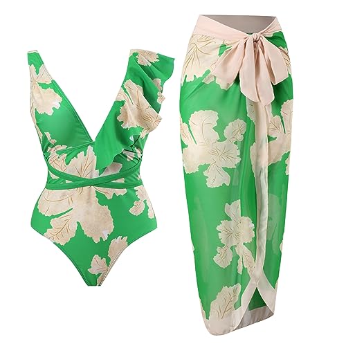 #6 B08 Green Floral