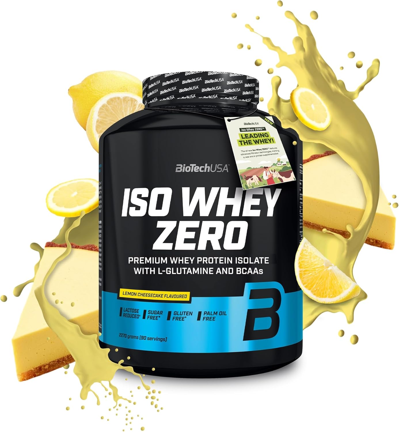 BioTechUSA Iso Whey Zero 2.27kg (5lbs) Premium Protein Powder - Low Carb, Lactose Free Whey Isolate for Muscle Recovery & Growth - Perfect for Post-Workout, Weight Loss & Fitness Enthusiasts